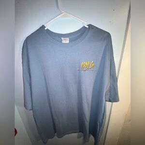 Gildan Light Blue Mustang car Ultra Cotton T-Shirt